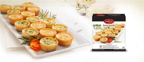 Petite Quiche 32 Ct Nancys Easy Appetizers Easy Entrees And