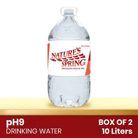 Natures Spring Ph9 Drinking Water 10 Liters Shopee Philippines