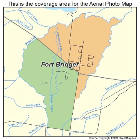 Aerial Photography Map Of Fort Bridger Wy Wyoming