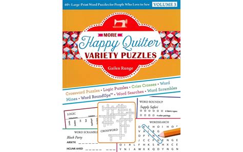 Candt More Happy Quilter Variety Puzzles Volumn 3 Bk Michaels