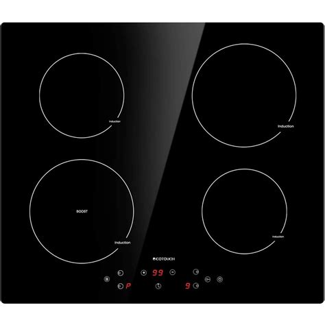 Induction Cooktop 4 Burner Ecotouch Electric Cooktop Built In Induction