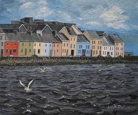 The Long Walk Galway Ireland Painting By Diana Shephard