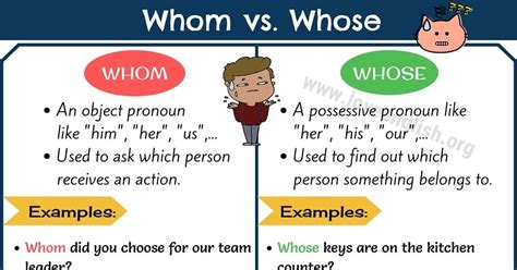 The Differences Between Whom And Whose