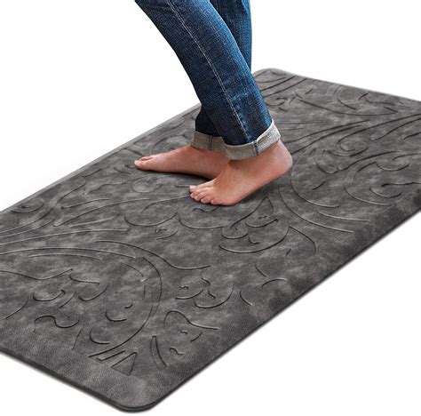 Kmat Kitchen Mat Cushioned Anti Fatigue Floor Mat Waterproof Non Slip