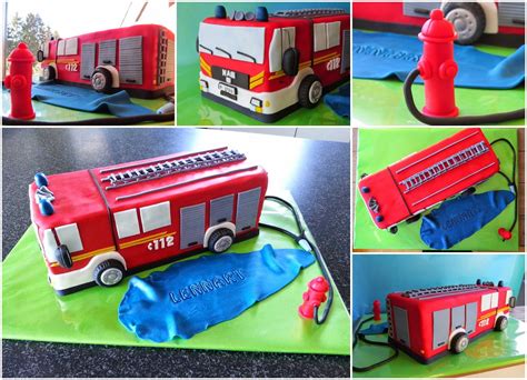 Motivkuchen aus dem feuerwehrfahrzeug, ein tolles rezept mit bild aus der kategorie kuchen. Pin on Torten