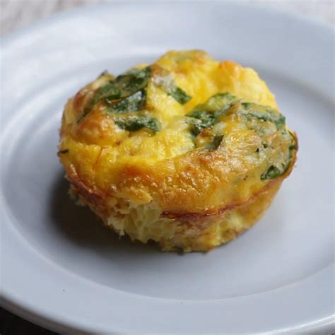 Spinach And Feta Baked Egg Cups Recipe By Tasty