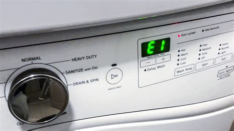F9e1 Error Code Whirlpool Washer