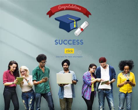 Graduation Knowledge Success Education Concept Stock Image Image Of