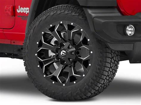 Fuel Wheels Jeep Wrangler Assault Gloss Black Milled Wheel 20x9