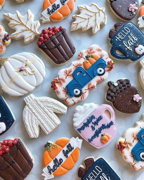 Thank you for sharing the pictures. Autumn | Cookies | Fall cookies, Fall feels, Cute cookies