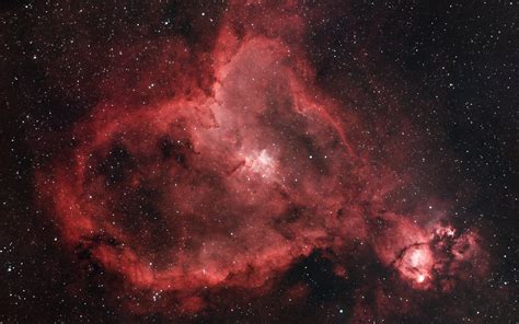 Download Wallpaper 1920x1200 Heart Nebula Nebula Glow Stars Space
