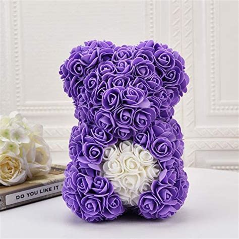 wholesale rose bear trendiees fully assembled 10 inch rose teddy bear ts for mom flower