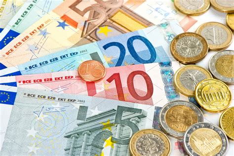 Euro Currency Coins And Banknotes High Quality Business Images