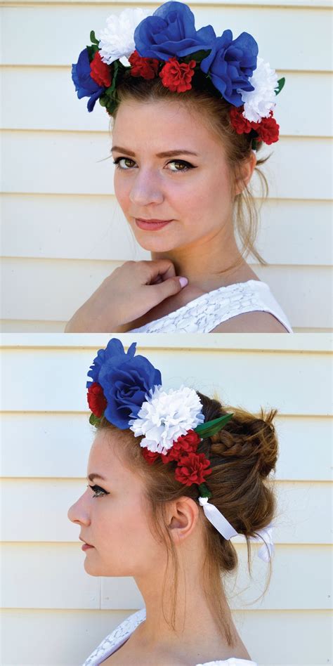 Check Out How To Make A Flower Crown For The 4th Of July By Diy Ready At