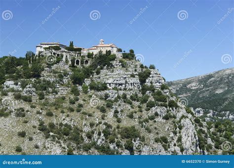 Gourdon Monastery Alps South Of France Stock Photo Image Of Church