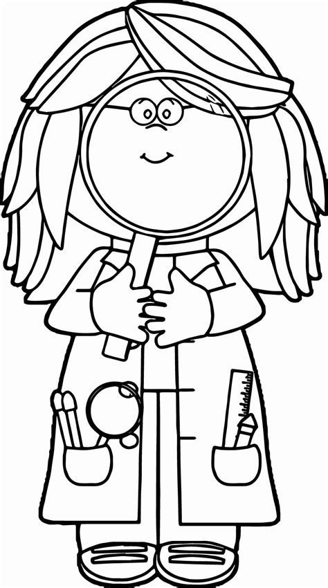 Science Beaker Coloring Pages