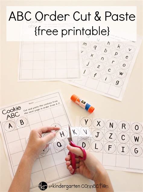 Printable Alphabetical Order Cut And Paste Worksheets Printable