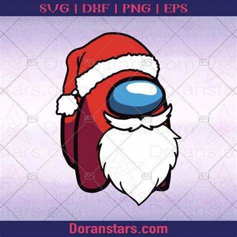 Among Us Christmas Among Us Santa Among Us Svg Instant Download