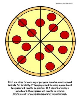 Plural Pizza Game by Judy Kvaale | Teachers Pay Teachers