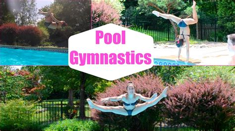 Gymnastics At The Pool Youtube