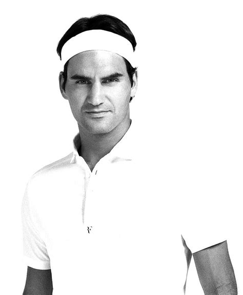 Roger Federer🎾 Roger Federer Black And White Portraits Tennis Stars