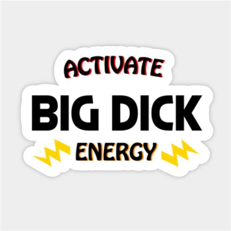 big dick energy gay sticker teepublic