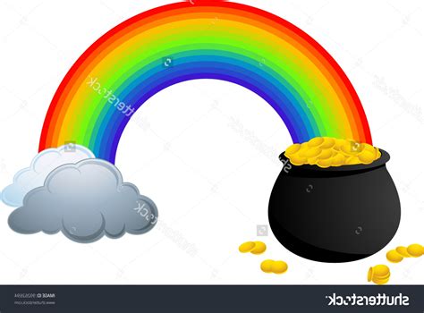 Pot Of Gold Rainbow Clipart Clipartfest 2 Wikiclipart