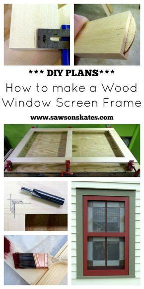 How To Make Diy Wood Window Screens Free Plans Saws On Skates