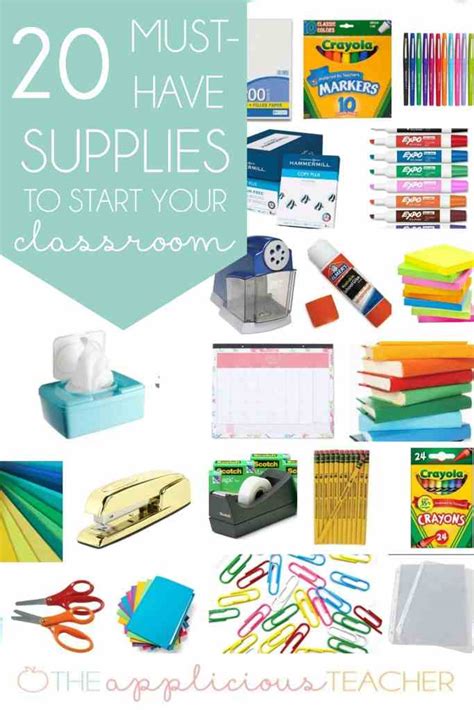 20 Must Have Classroom Supplies To Start Your Room