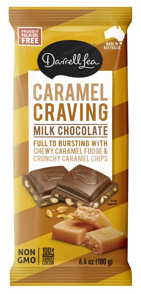 Darrell Lea Caramel Craving Chocolate Bar 64 Oz 15 Per Box Midwest