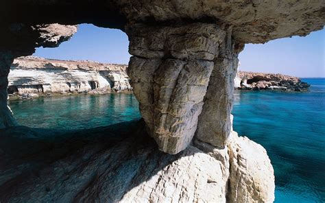 cave, Rock, Sea, Cliff, Cyprus, Beach, Island, Nature, Landscape Wallpapers HD / Desktop and ...