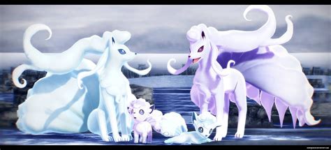 Mmd Alolan Ninetales Vulpix By Kaahgomedl On Deviantart Alolan Ninetales Pokemon Ninetales