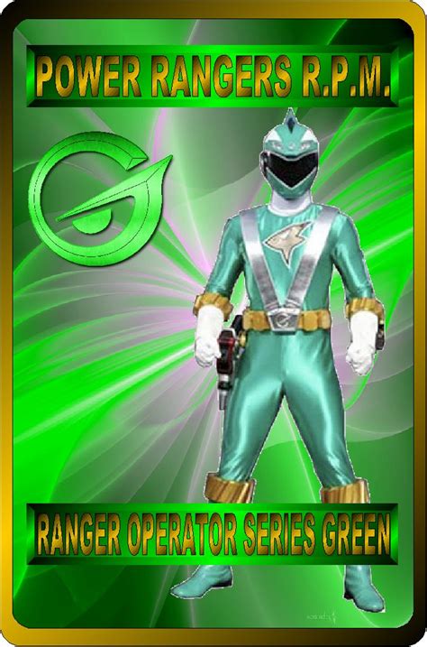 Ranger Operator Series Green By Raatnysba On Deviantart Power Rangers
