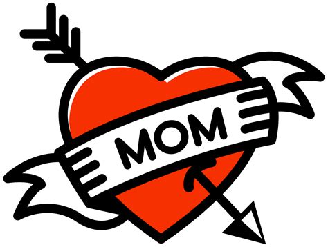 Free Heart Mom Tattoo 1186923 Png With Transparent Background