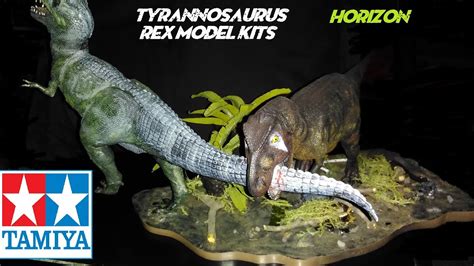 Tamiya And Horizon Tyrannosaurus Rex Model Kit Reviews Youtube