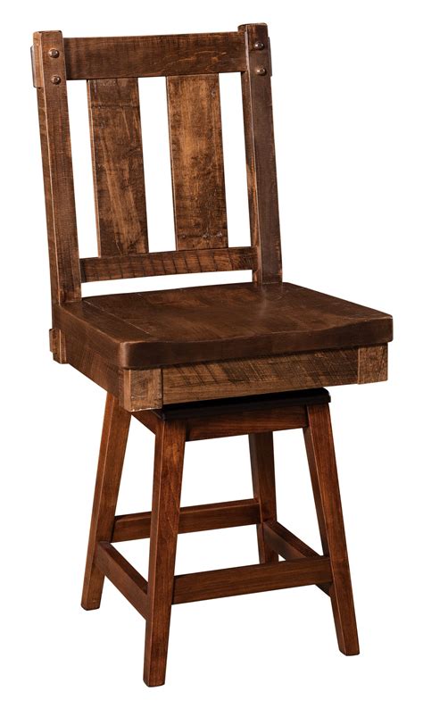 Houston Bar Stool Amish Solid Wood Bar Stools Kvadro Furniture