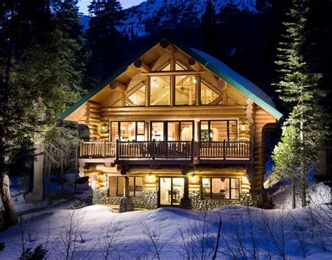 The True Spirit Of Christmas Winter Cabin Log Cabin Homes