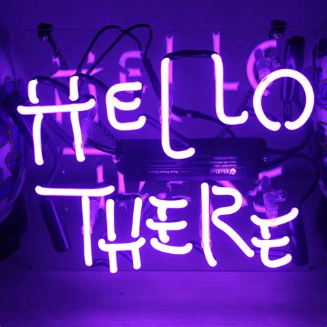 China Neon Lights Sign Hello There For Bedroom Bar China