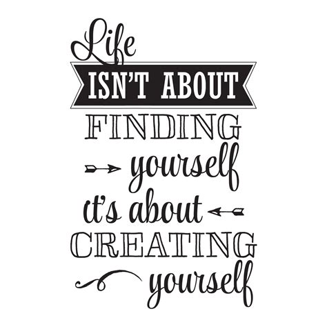 Creating Yourself Wall Quotes Decal