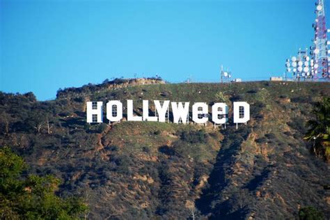 Maybe you would like to learn more about one of these? Vandalized Hollywood sign now reads 'Hollyweed' - Daily News