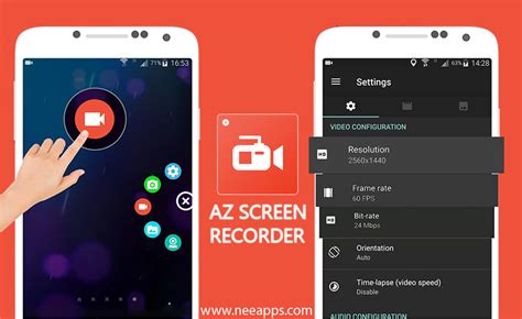 When you start it, you'll find four icons in the center of the screen: AZ Screen Recorder Apk 5.1.1 Download For Android Offcially