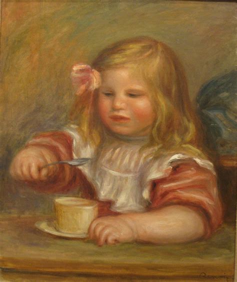 Portrait Of Coco Eating His Soup Pierre Auguste Renoir