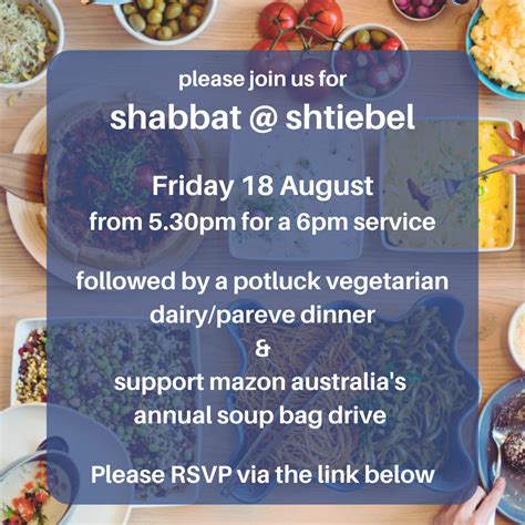 Kabbalat Shabbat Services And Dinner Shtiebel