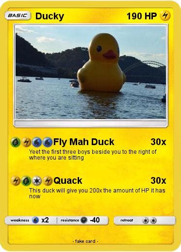 Pokémon Ducky 280 280 Fly Mah Duck My Pokemon Card
