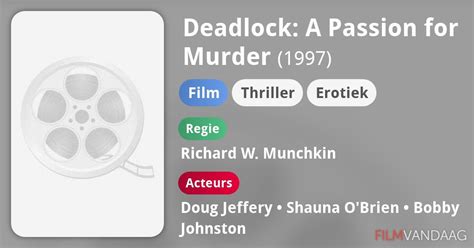 Deadlock A Passion For Murder Film 1997 Filmvandaagnl