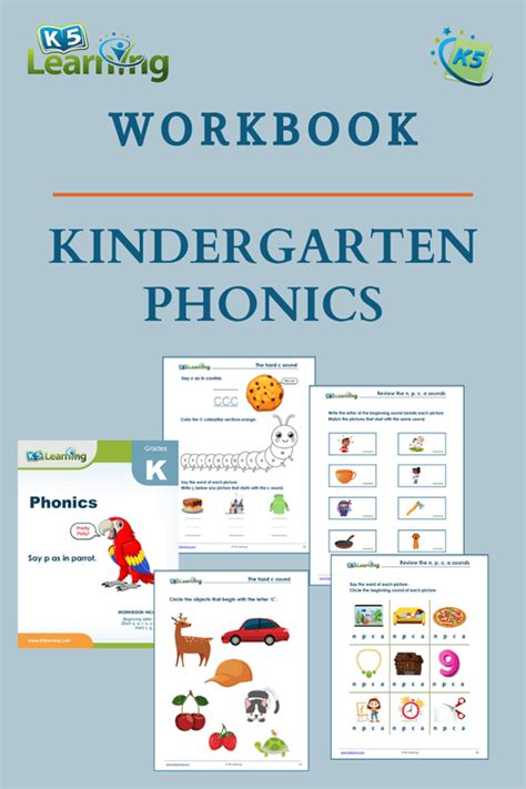 K5 Sells Kindergarten Phonics Workbook K5 Learning