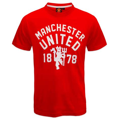 Manchester United Football Club Official Soccer T Mens Devil T Shirt