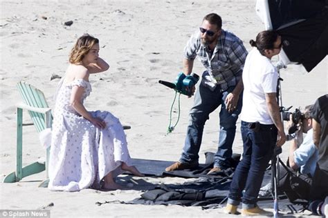 Emilia Clarke Shows Off Her Curves In A Series Of Glam Dresses Niples As She Frolics On Malibu