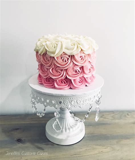 Buttercream Rosettes Cake By Jenelles Custom Cakes Bolo