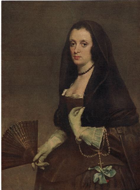 portrait of a spanish lady la femme a l eventail by velazquez